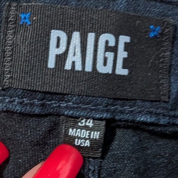 Paige | Croft Skinny Jean In Inkwell Dark Indigo - Picture 5 of 13